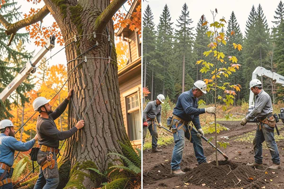 Emergency tree removal in Stanwood, Snohomish County, WA - On-site assessment and hazard evaluation