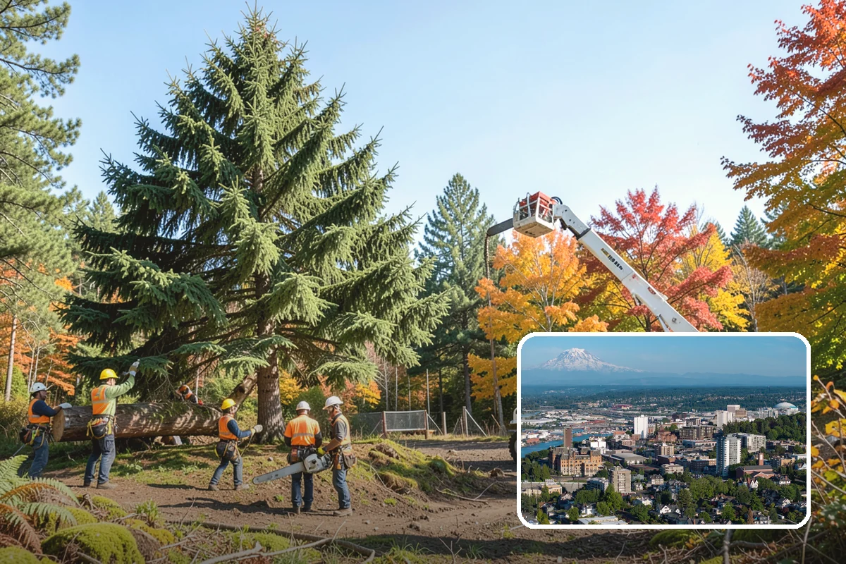 Emergency tree removal in Tacoma, Pierce County, WA - Removes safety hazards and reduces liability