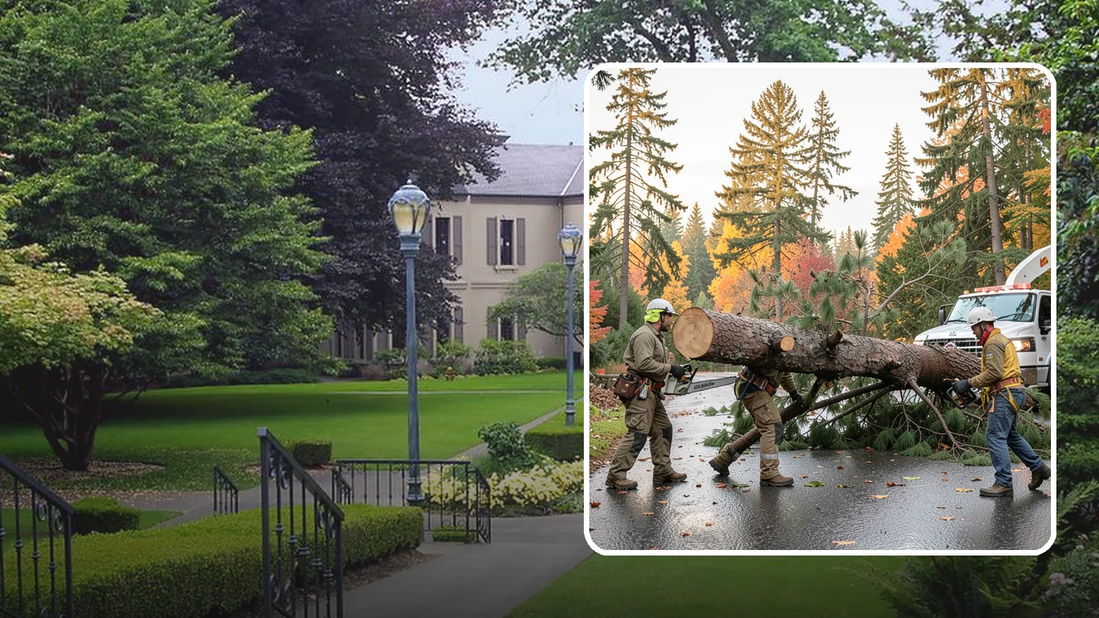 Emergency tree removal in Woodinville, King County, WA - The urgent removal of trees that present an immediate danger.