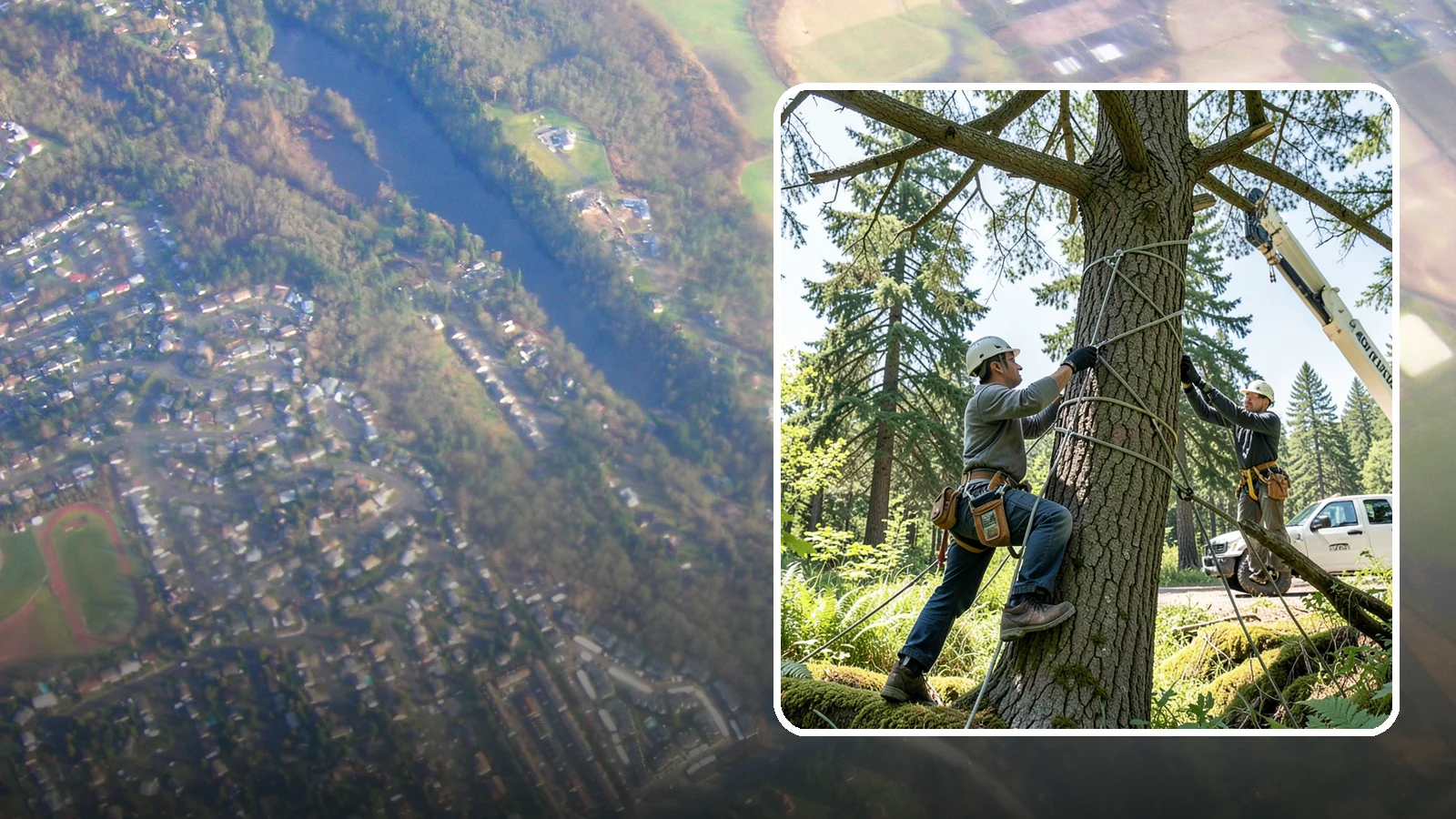 Emergency Tree Stabilization in Algona, King County, WA - The urgent, temporary stabilization of a compromised or partially failed tree.