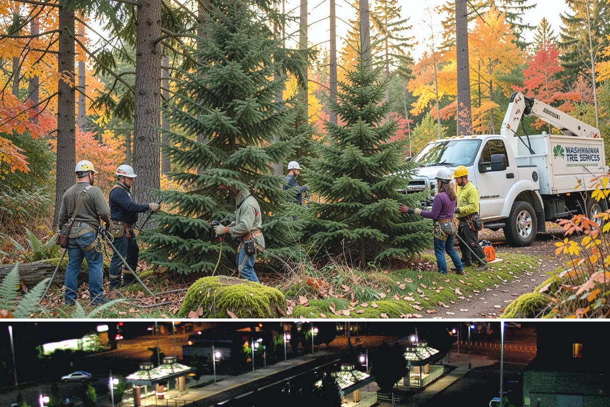 Emergency Tree Stabilization in Auburn, King County, WA - This urgent safety measure can be performed year-round in Puget Sound weather whenever a tree faces immediate risk of failure.