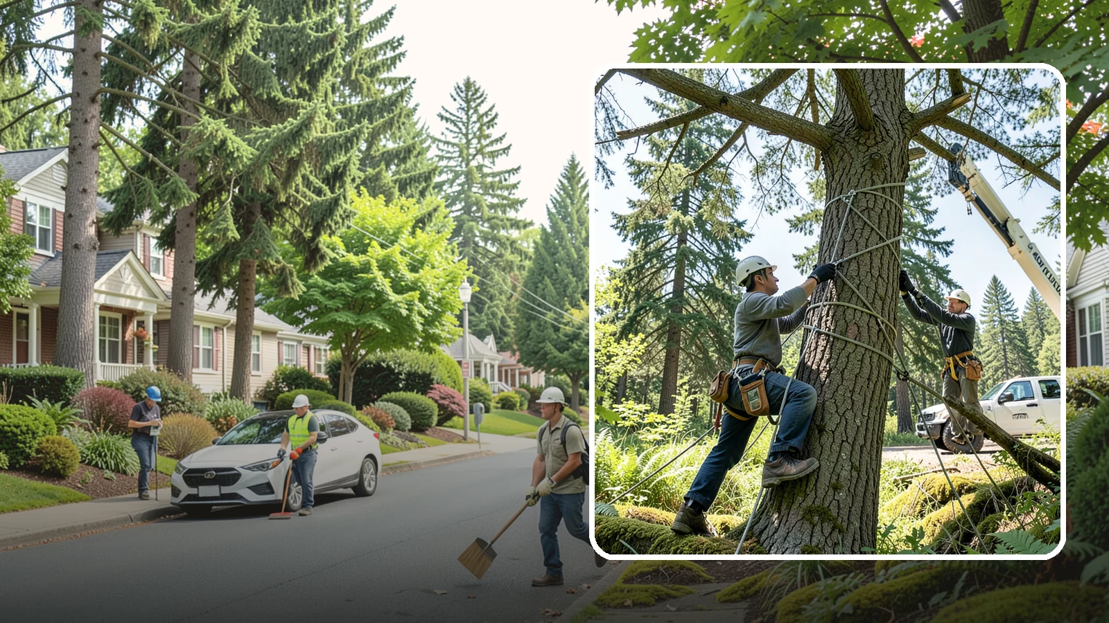 Emergency Tree Stabilization in Beaux Arts Village, King County, WA - The urgent, temporary stabilization of a compromised or partially failed tree.