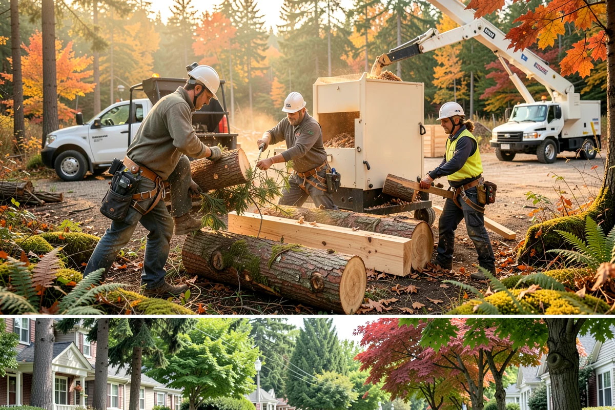 Emergency Tree Stabilization in Beaux Arts Village, King County, WA - This urgent safety measure can be performed year-round in Puget Sound weather whenever a tree faces immediate risk of failure.