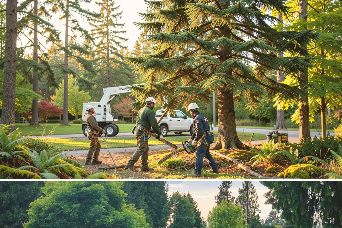 Emergency Tree Stabilization in Bonney Lake, Pierce County, WA - This urgent safety measure can be performed year-round in Puget Sound weather whenever a tree faces immediate risk of failure.