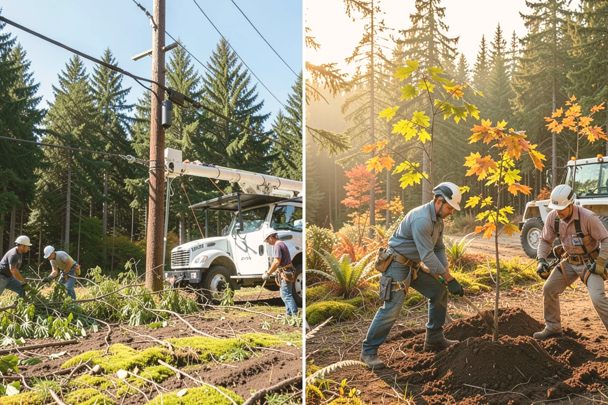 Emergency Tree Stabilization in Bothell, King County, WA - Assess structural defects and load paths
