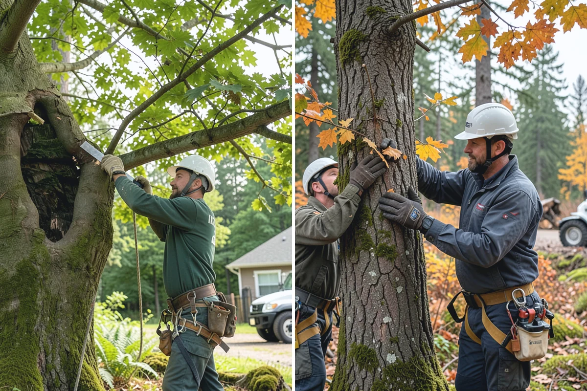 Emergency Tree Stabilization in Buckley, Pierce County, WA - Assess structural defects and load paths