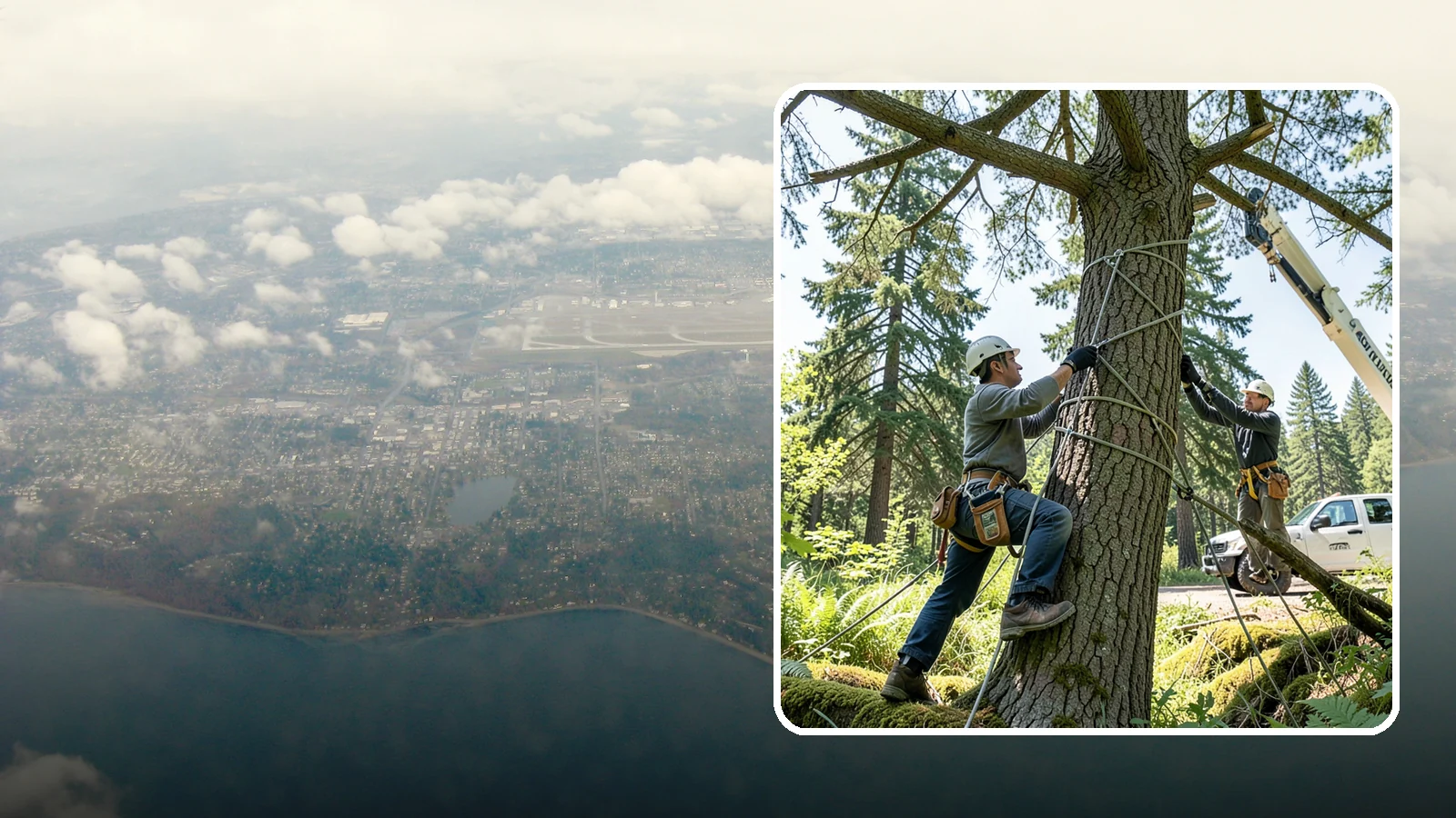 Emergency Tree Stabilization in Burien, King County, WA - The urgent, temporary stabilization of a compromised or partially failed tree.