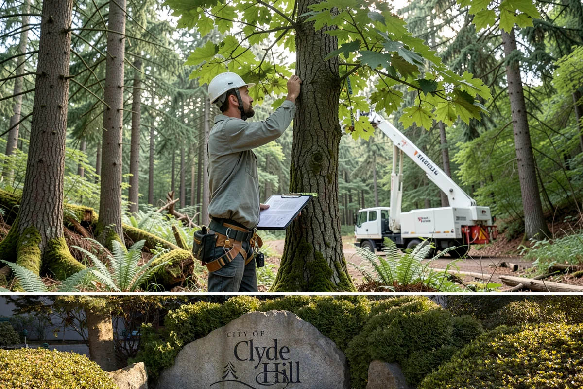 Emergency Tree Stabilization in Clyde Hill, King County, WA - This urgent safety measure can be performed year-round in Puget Sound weather whenever a tree faces immediate risk of failure.