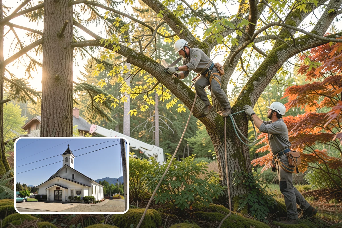 Emergency Tree Stabilization in Concrete, Skagit County, WA - Reduces the risk of limb or stem failure