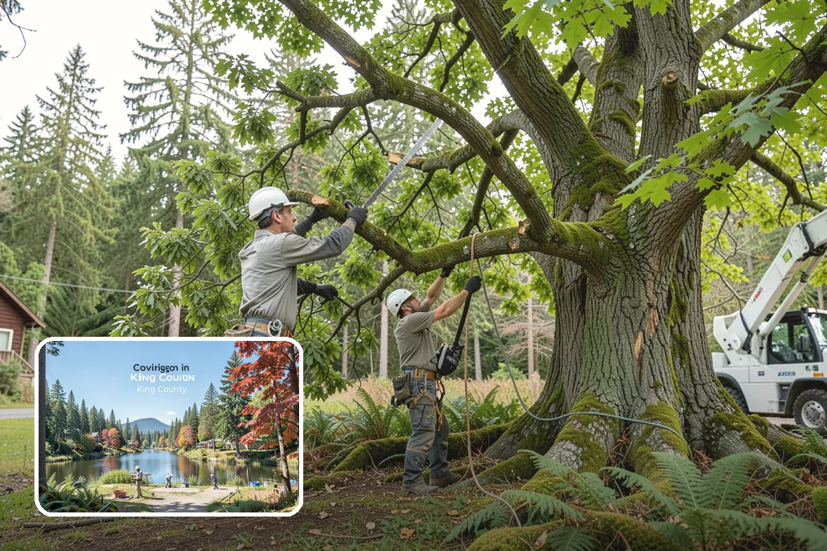 Emergency Tree Stabilization in Covington, King County, WA - Reduces the risk of limb or stem failure