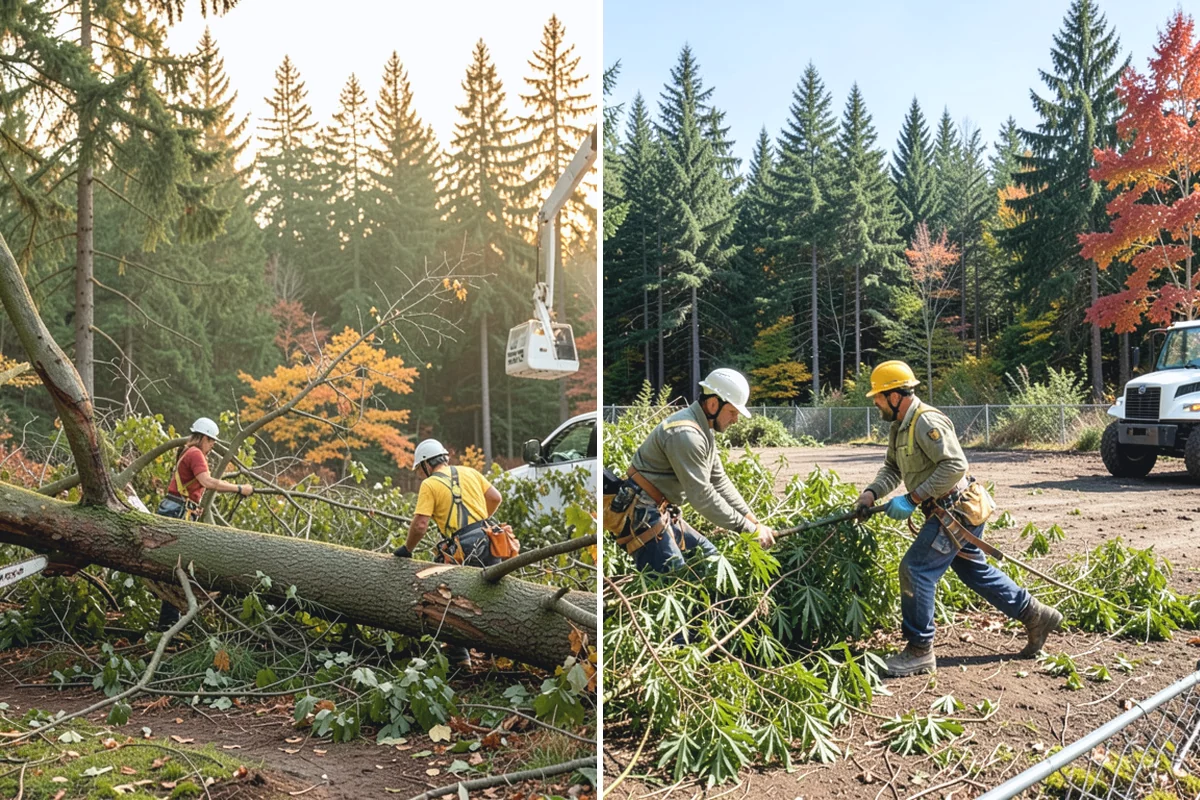 Emergency Tree Stabilization in Darrington, Snohomish County, WA - Assess structural defects and load paths