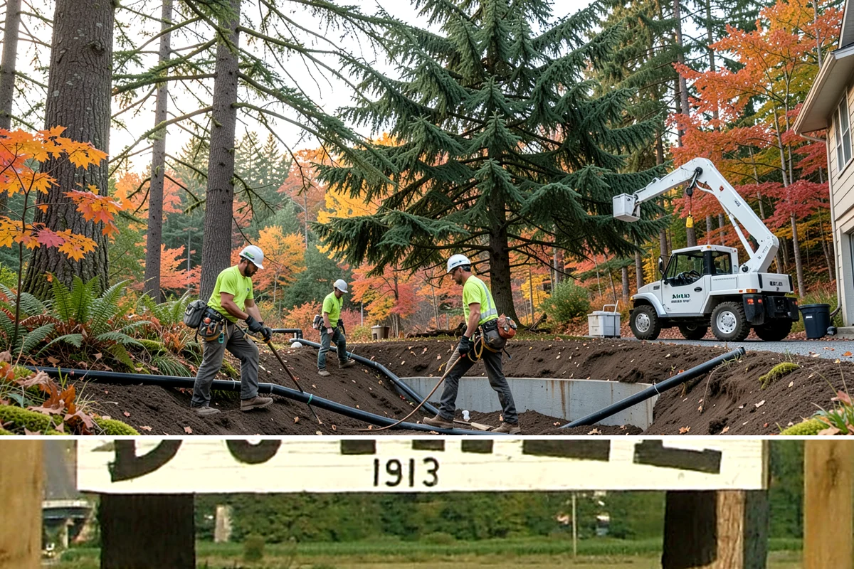 Emergency Tree Stabilization in Duvall, King County, WA - This urgent safety measure can be performed year-round in Puget Sound weather whenever a tree faces immediate risk of failure.