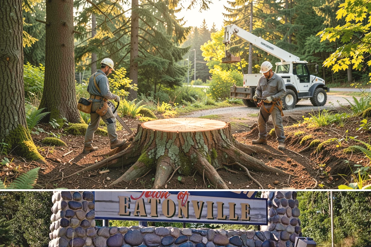 Emergency Tree Stabilization in Eatonville, Pierce County, WA - This urgent safety measure can be performed year-round in Puget Sound weather whenever a tree faces immediate risk of failure.