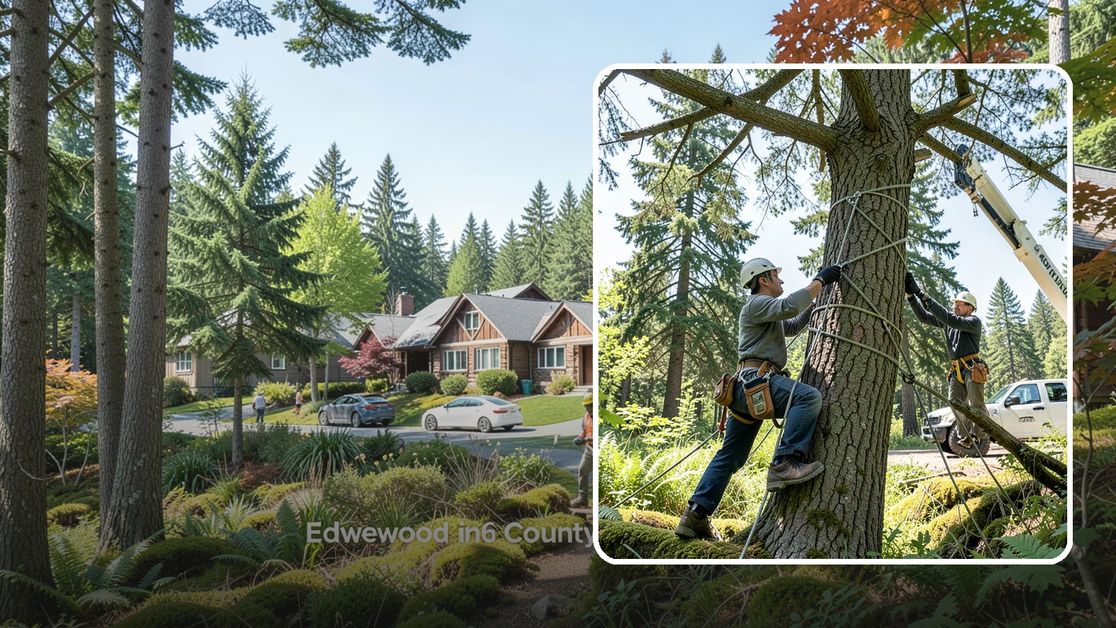 Emergency Tree Stabilization in Edgewood, Pierce County, WA - The urgent, temporary stabilization of a compromised or partially failed tree.