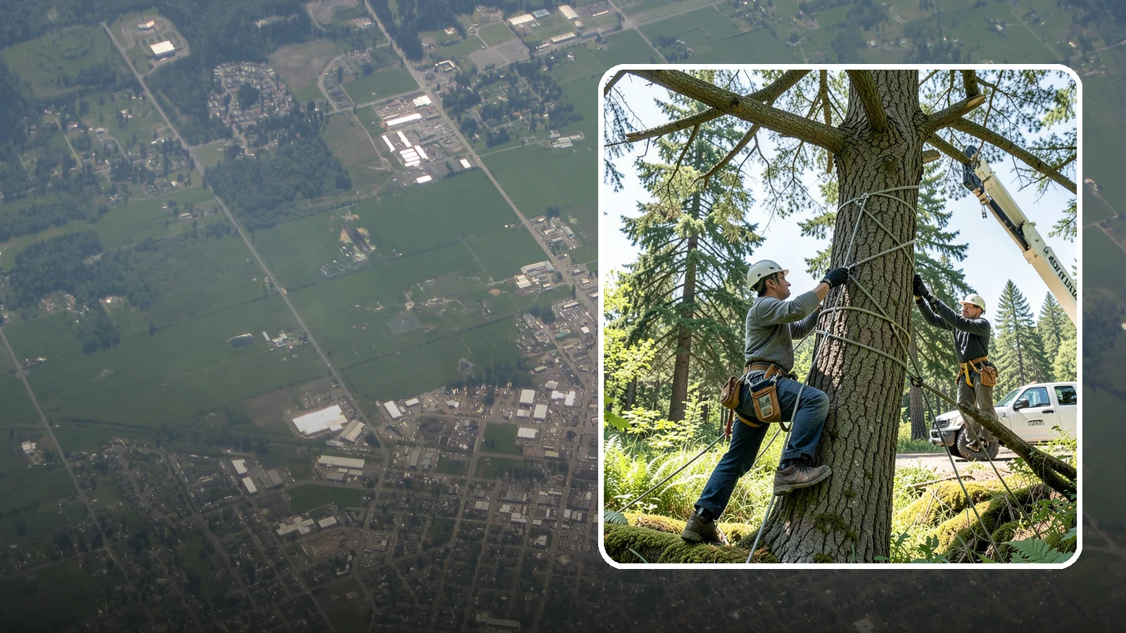 Emergency Tree Stabilization in Enumclaw, King County, WA - The urgent, temporary stabilization of a compromised or partially failed tree.