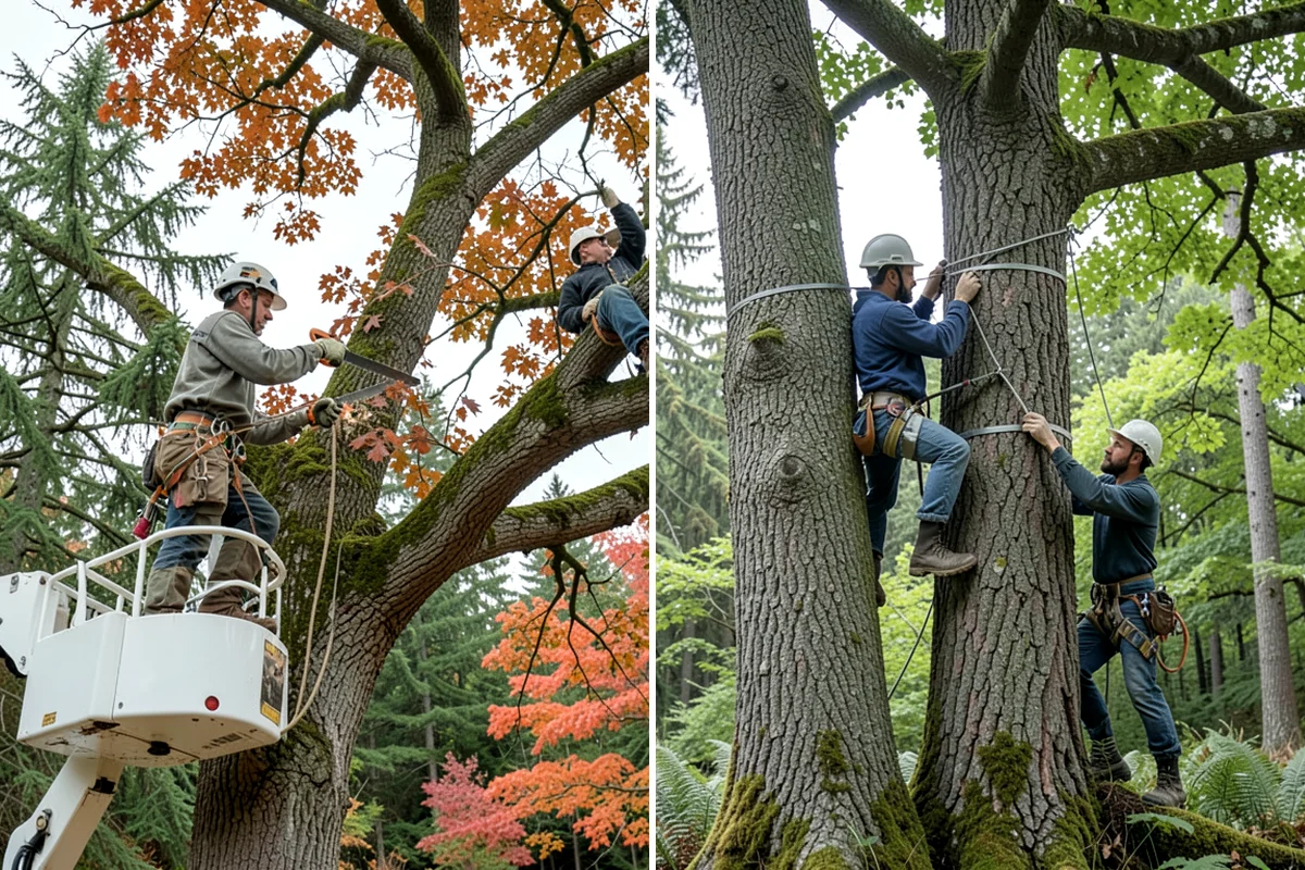 Emergency Tree Stabilization in Federal Way, King County, WA - Assess structural defects and load paths