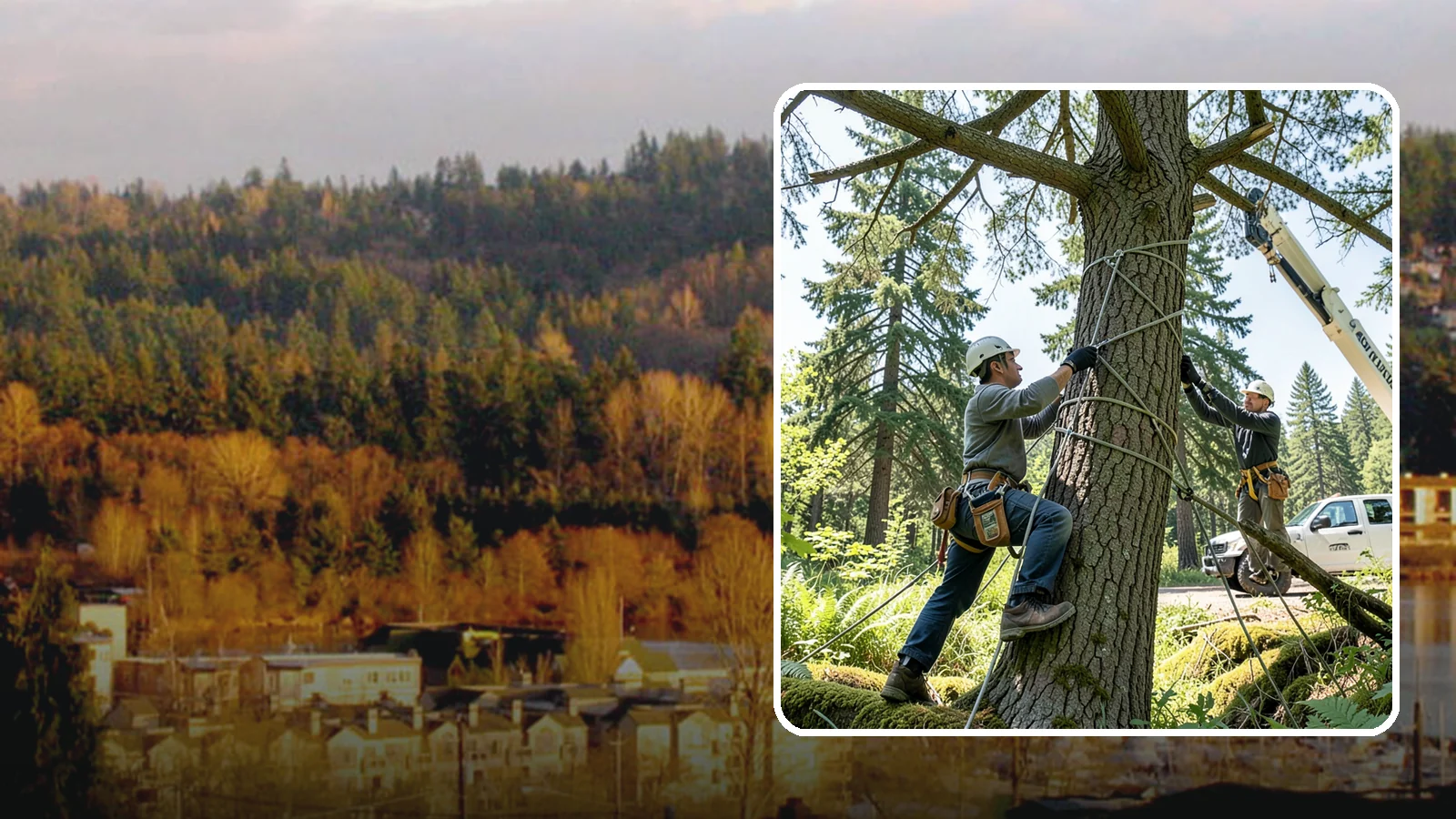 Emergency Tree Stabilization in Kenmore, King County, WA - The urgent, temporary stabilization of a compromised or partially failed tree.