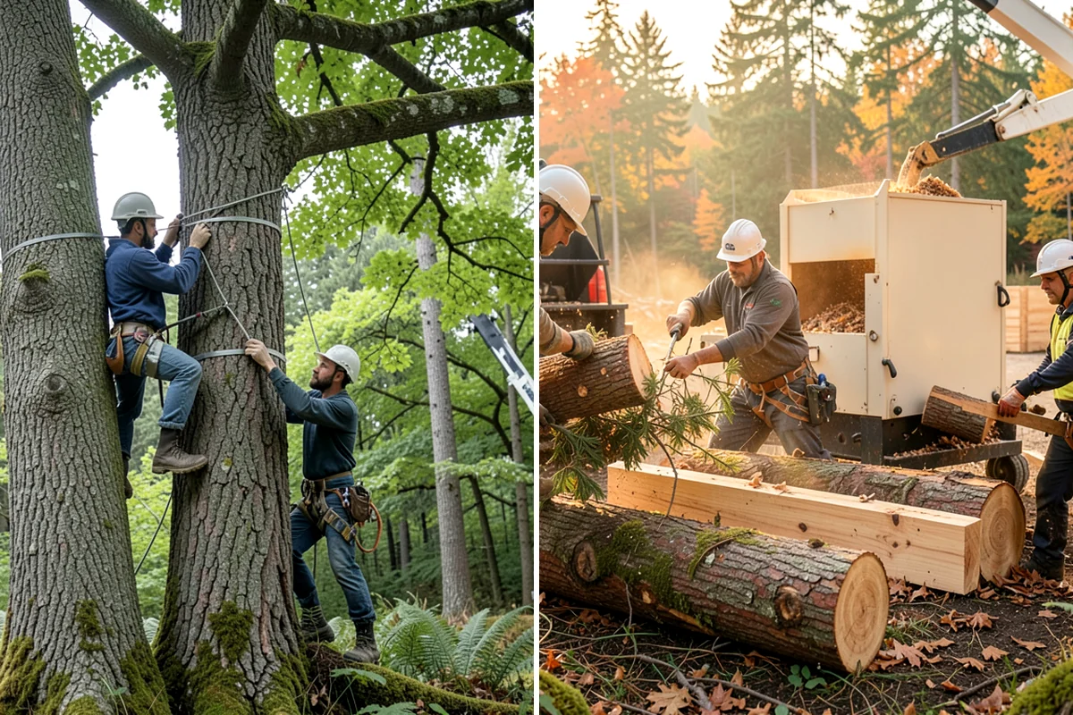 Emergency Tree Stabilization in Kenmore, King County, WA - Assess structural defects and load paths