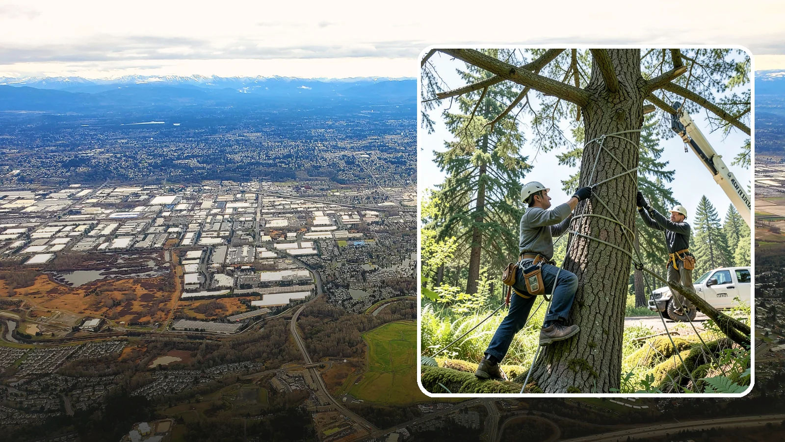 Emergency Tree Stabilization in Kent, King County, WA - The urgent, temporary stabilization of a compromised or partially failed tree.