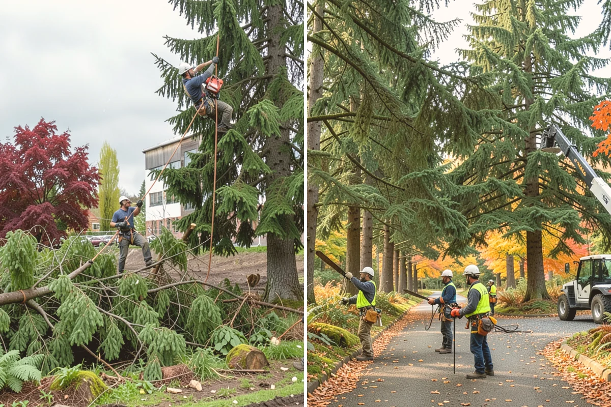 Emergency Tree Stabilization in Kent, King County, WA - Assess structural defects and load paths
