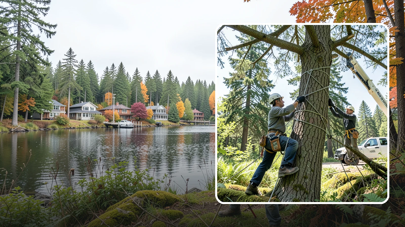 Emergency Tree Stabilization in La Conner, Skagit County, WA - The urgent, temporary stabilization of a compromised or partially failed tree.