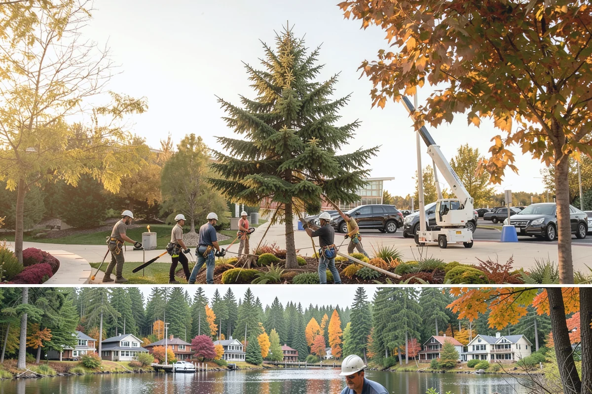Emergency Tree Stabilization in La Conner, Skagit County, WA - This urgent safety measure can be performed year-round in Puget Sound weather whenever a tree faces immediate risk of failure.