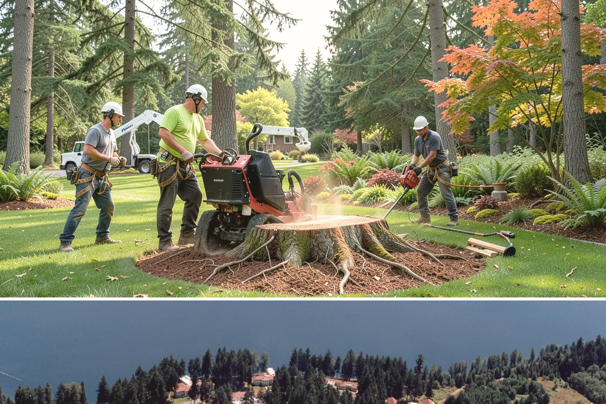 Emergency Tree Stabilization in Lakewood, Pierce County, WA - This urgent safety measure can be performed year-round in Puget Sound weather whenever a tree faces immediate risk of failure.