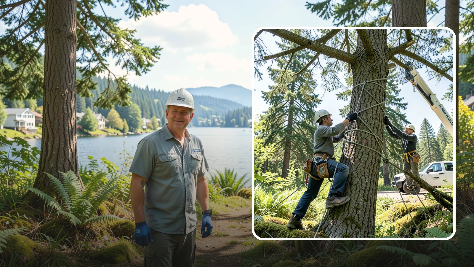 Emergency Tree Stabilization in Milton, King County, WA - The urgent, temporary stabilization of a compromised or partially failed tree.