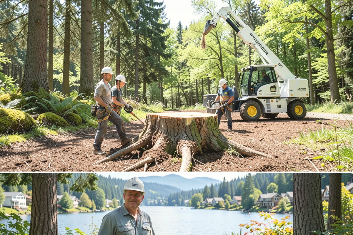 Emergency Tree Stabilization in Milton, King County, WA - This urgent safety measure can be performed year-round in Puget Sound weather whenever a tree faces immediate risk of failure.