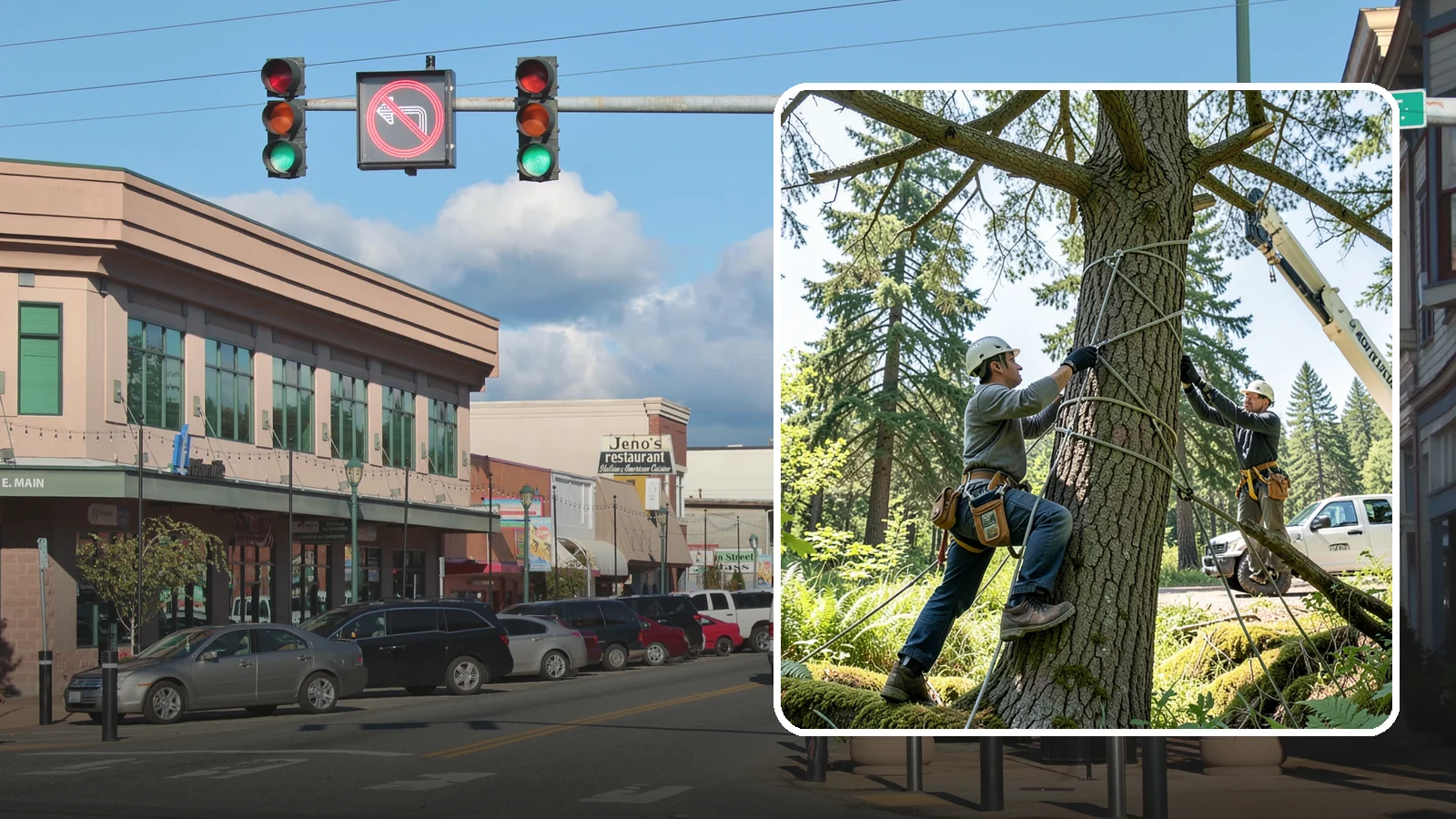 Emergency Tree Stabilization in Monroe, Snohomish County, WA - The urgent, temporary stabilization of a compromised or partially failed tree.