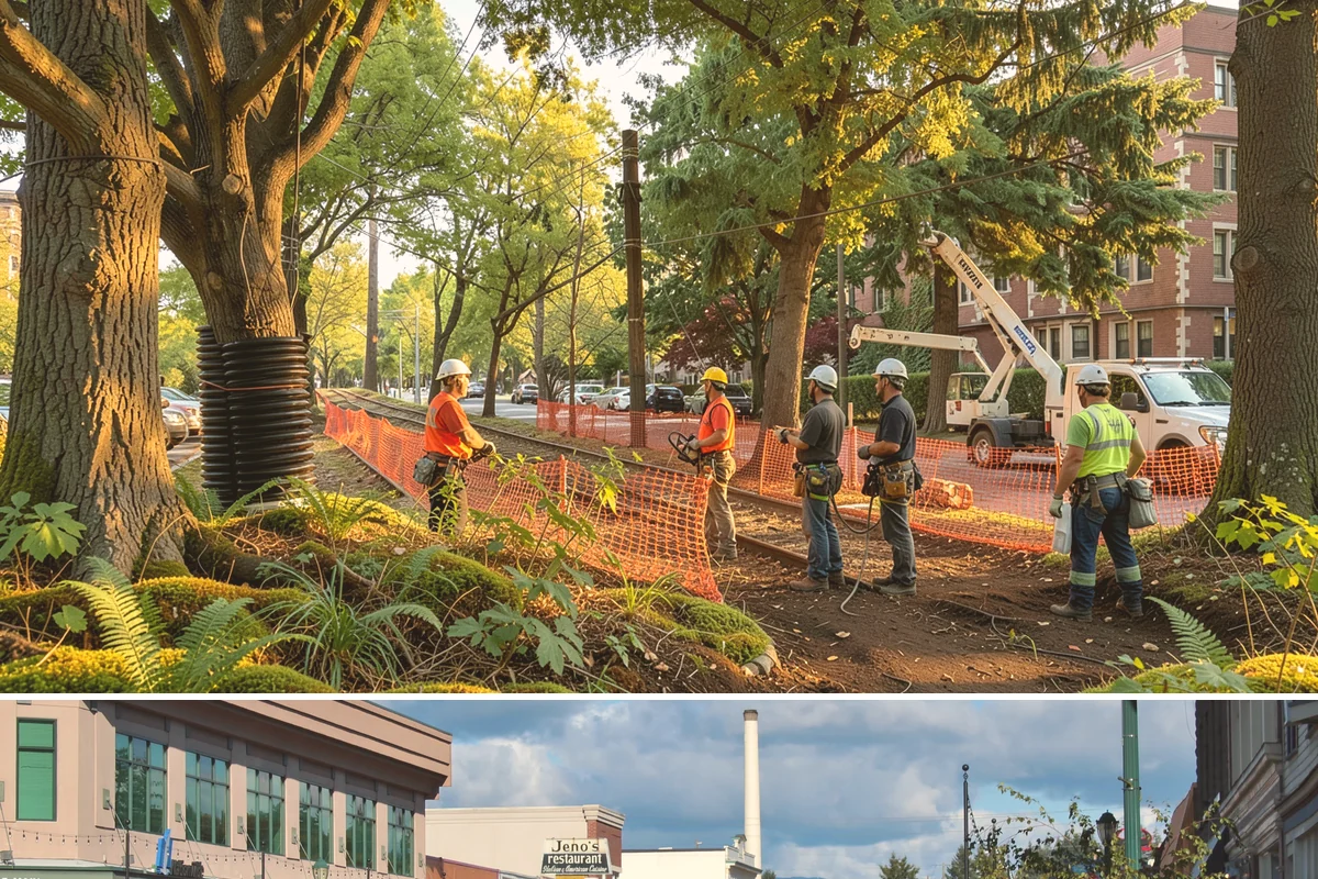 Emergency Tree Stabilization in Monroe, Snohomish County, WA - This urgent safety measure can be performed year-round in Puget Sound weather whenever a tree faces immediate risk of failure.