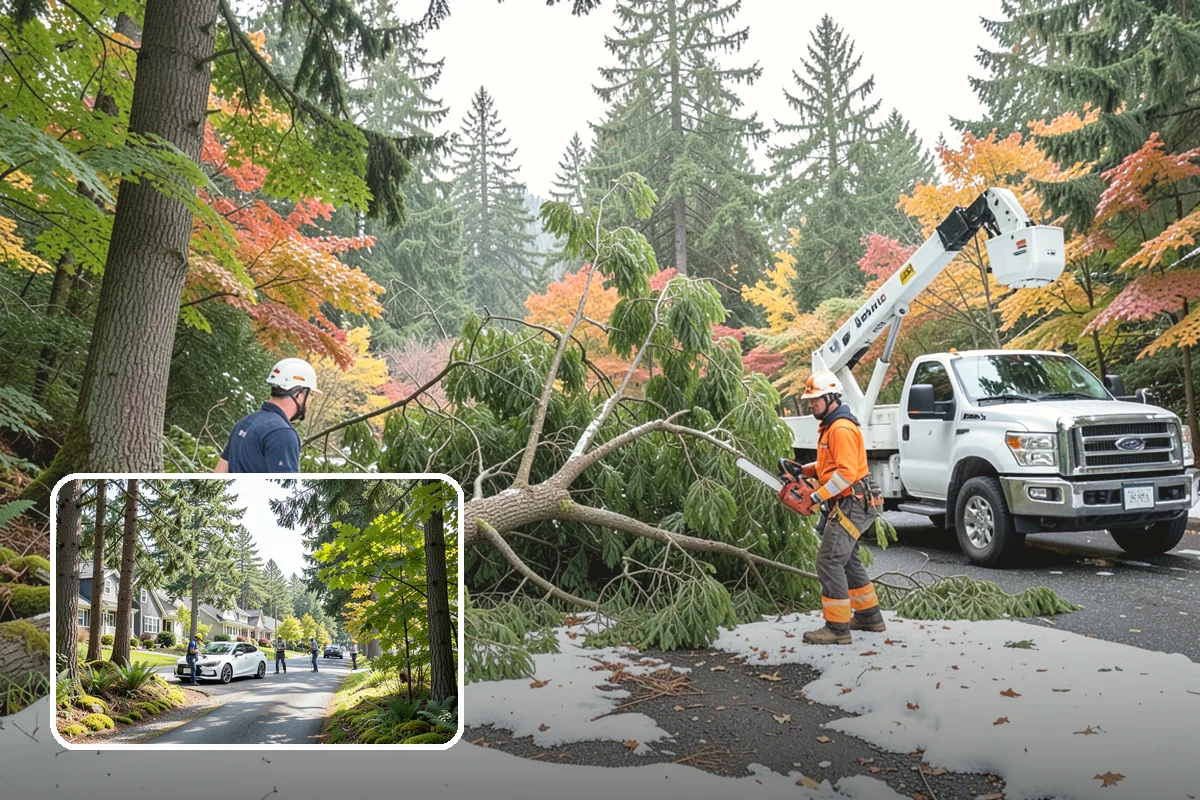 Emergency Tree Stabilization in Normandy Park, King County, WA - Reduces the risk of limb or stem failure
