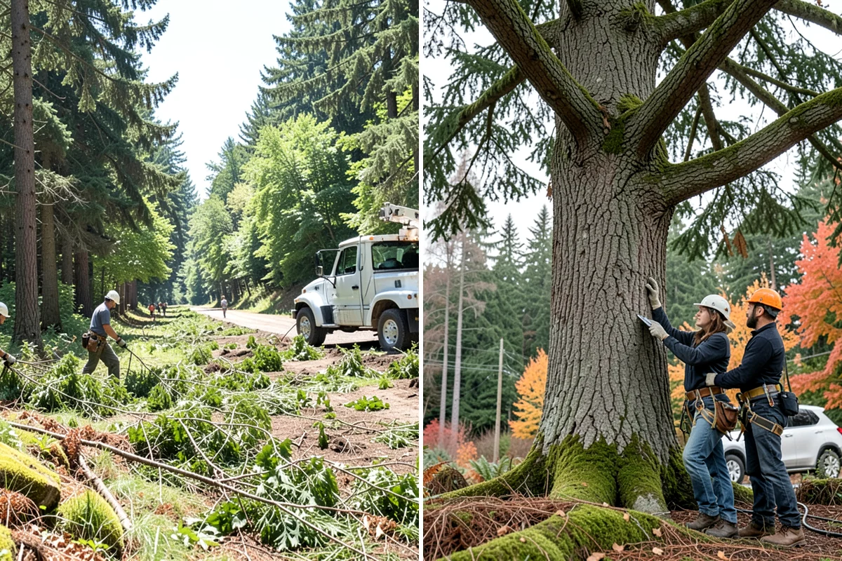 Emergency Tree Stabilization in Normandy Park, King County, WA - Assess structural defects and load paths