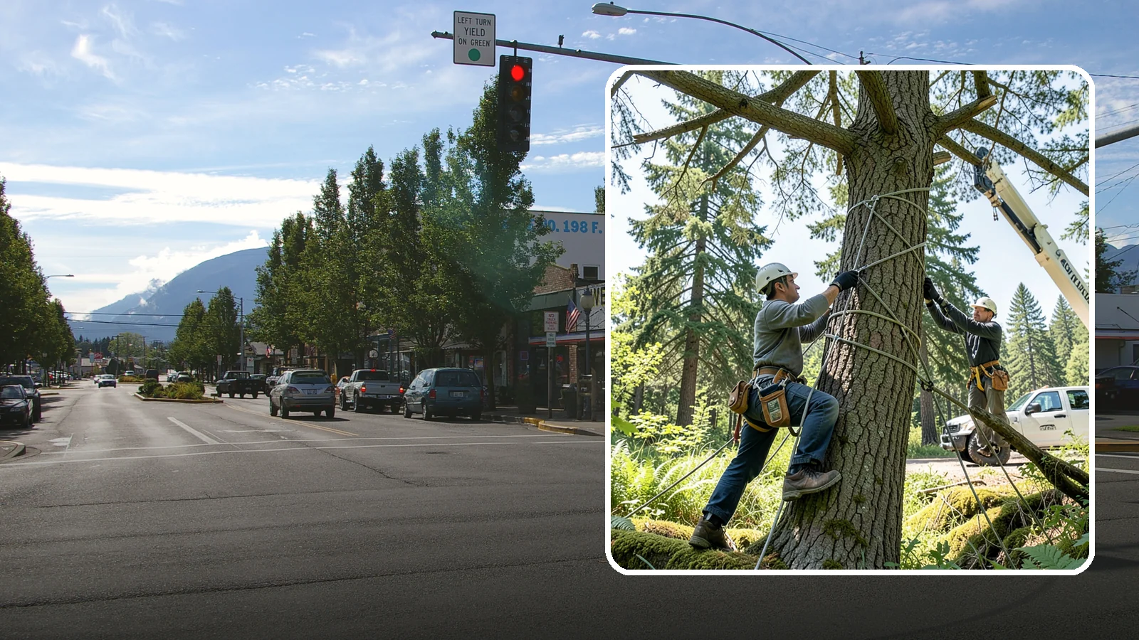 Emergency Tree Stabilization in North Bend, King County, WA - The urgent, temporary stabilization of a compromised or partially failed tree.