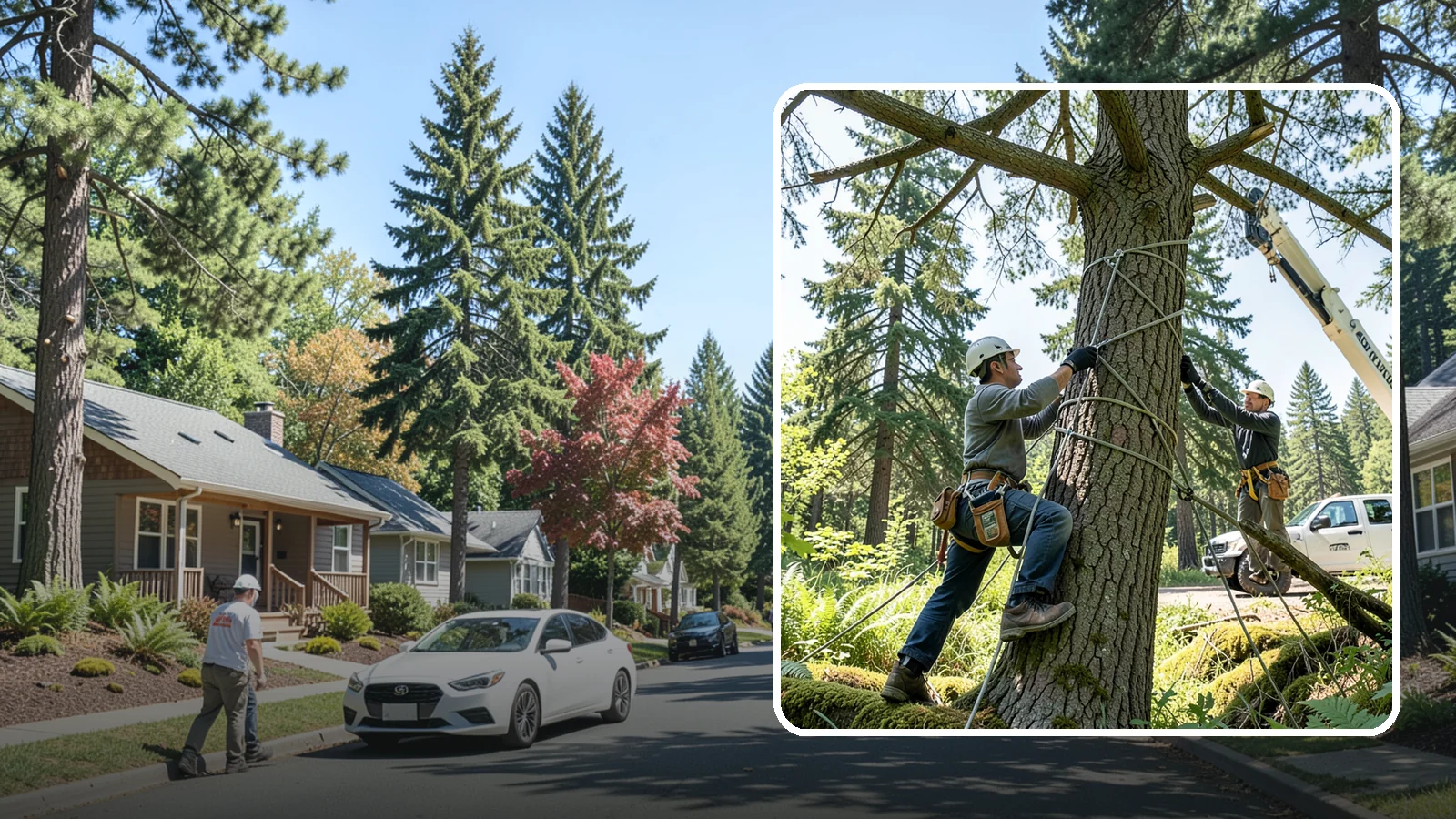 Emergency Tree Stabilization in Orting, Pierce County, WA - The urgent, temporary stabilization of a compromised or partially failed tree.