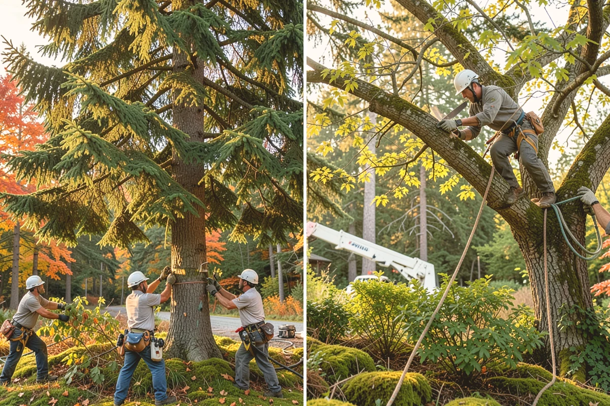 Emergency Tree Stabilization in Orting, Pierce County, WA - Assess structural defects and load paths