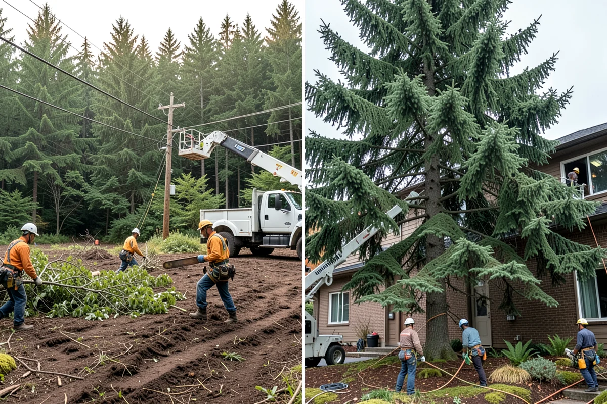 Emergency Tree Stabilization in Pacific, King County, WA - Assess structural defects and load paths