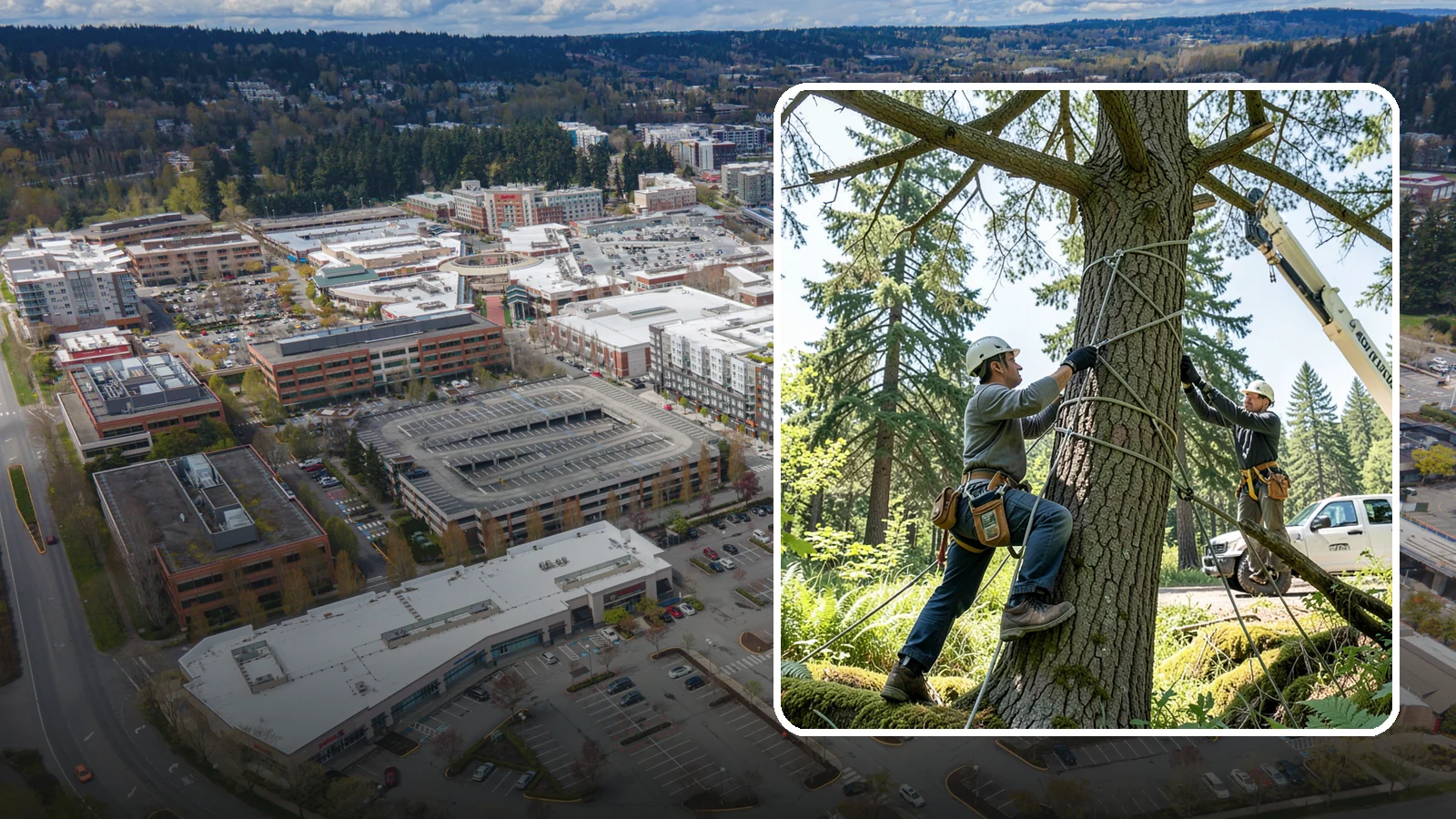 Emergency Tree Stabilization in Redmond, King County, WA - The urgent, temporary stabilization of a compromised or partially failed tree.