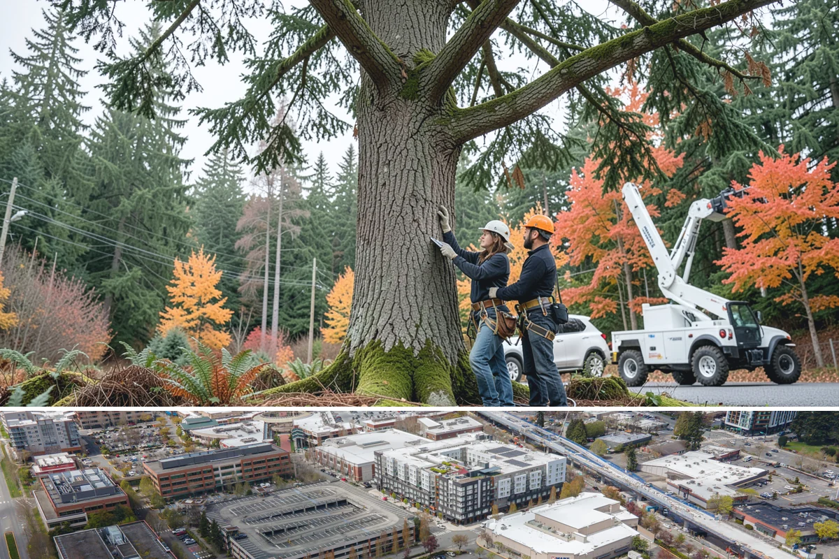 Emergency Tree Stabilization in Redmond, King County, WA - This urgent safety measure can be performed year-round in Puget Sound weather whenever a tree faces immediate risk of failure.