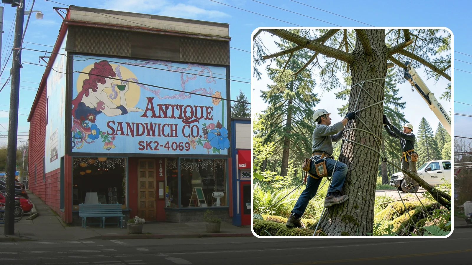 Emergency Tree Stabilization in Ruston, Pierce County, WA - The urgent, temporary stabilization of a compromised or partially failed tree.