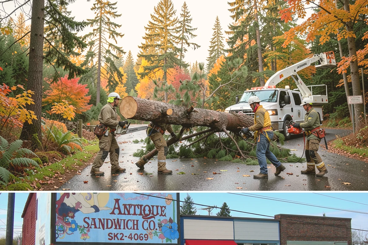 Emergency Tree Stabilization in Ruston, Pierce County, WA - This urgent safety measure can be performed year-round in Puget Sound weather whenever a tree faces immediate risk of failure.