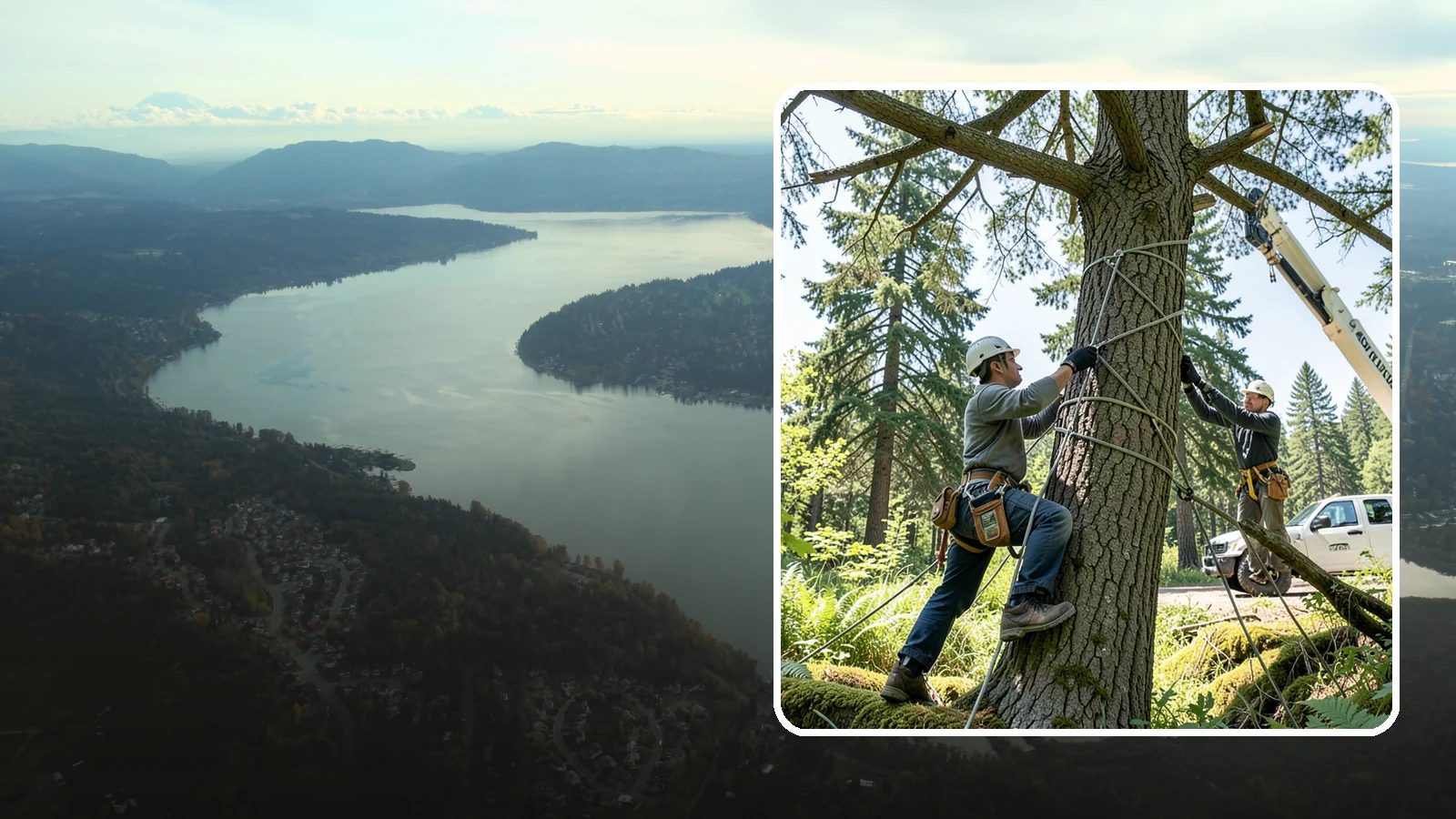 Emergency Tree Stabilization in Sammamish, King County, WA - The urgent, temporary stabilization of a compromised or partially failed tree.
