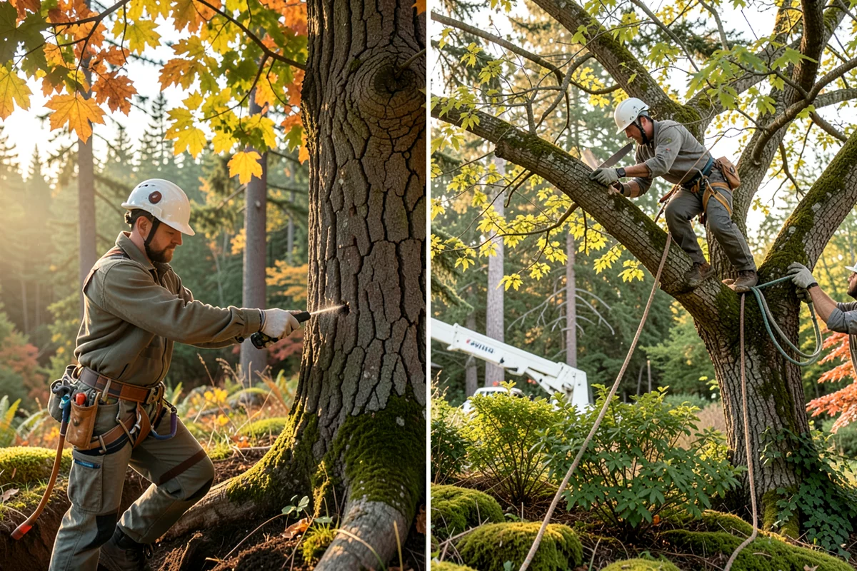 Emergency Tree Stabilization in Seattle, King County, WA - Assess structural defects and load paths