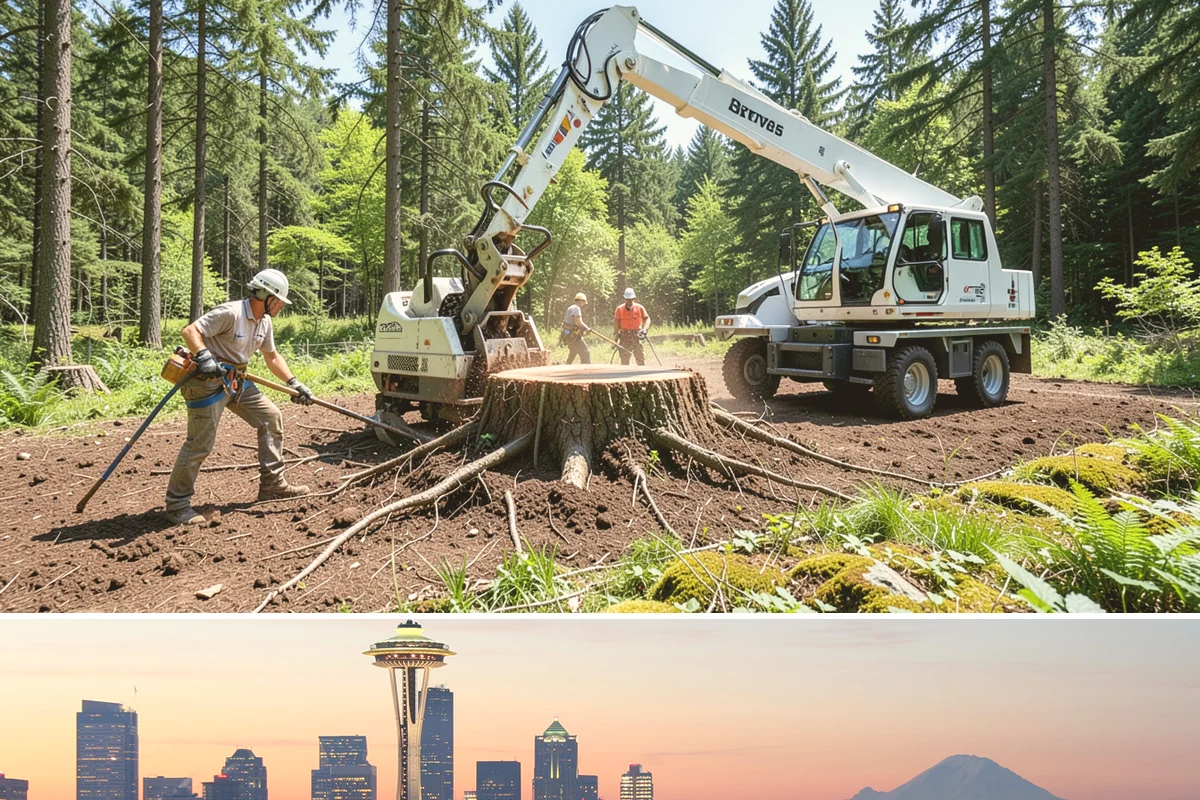 Emergency Tree Stabilization in Seattle, King County, WA - This urgent safety measure can be performed year-round in Puget Sound weather whenever a tree faces immediate risk of failure.
