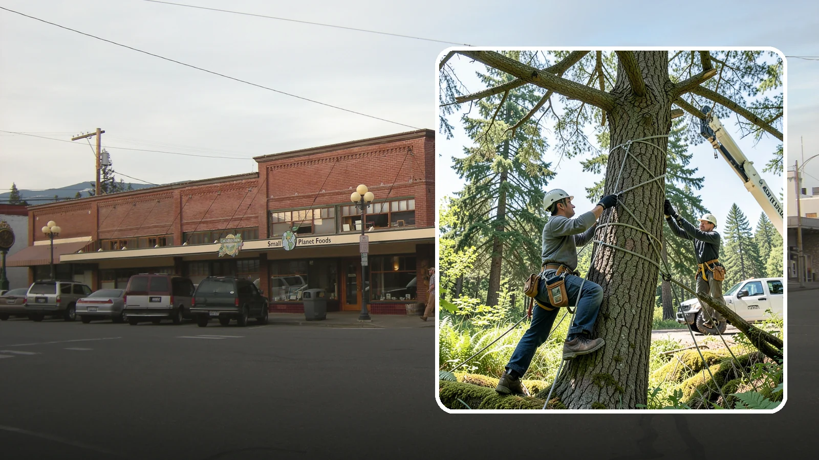 Emergency Tree Stabilization in Sedro-Woolley, Skagit County, WA - The urgent, temporary stabilization of a compromised or partially failed tree.