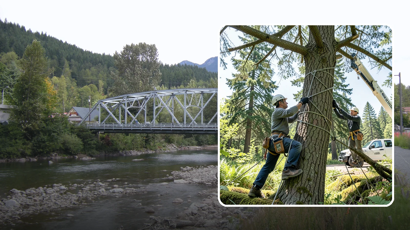 Emergency Tree Stabilization in Skykomish, King County, WA - The urgent, temporary stabilization of a compromised or partially failed tree.