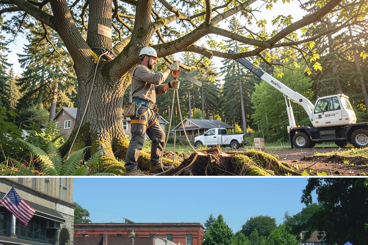 Emergency Tree Stabilization in Snohomish, Snohomish County, WA - This urgent safety measure can be performed year-round in Puget Sound weather whenever a tree faces immediate risk of failure.