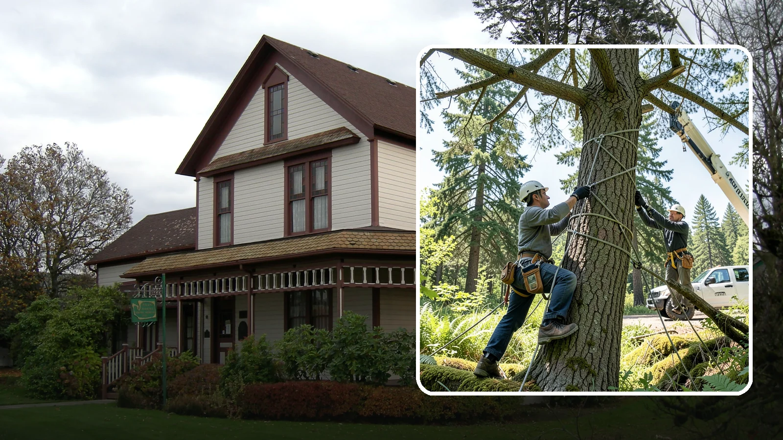 Emergency Tree Stabilization in Sumner, Pierce County, WA - The urgent, temporary stabilization of a compromised or partially failed tree.