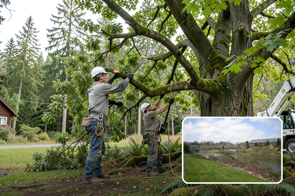 Emergency Tree Stabilization in Tukwila, King County, WA - Reduces the risk of limb or stem failure