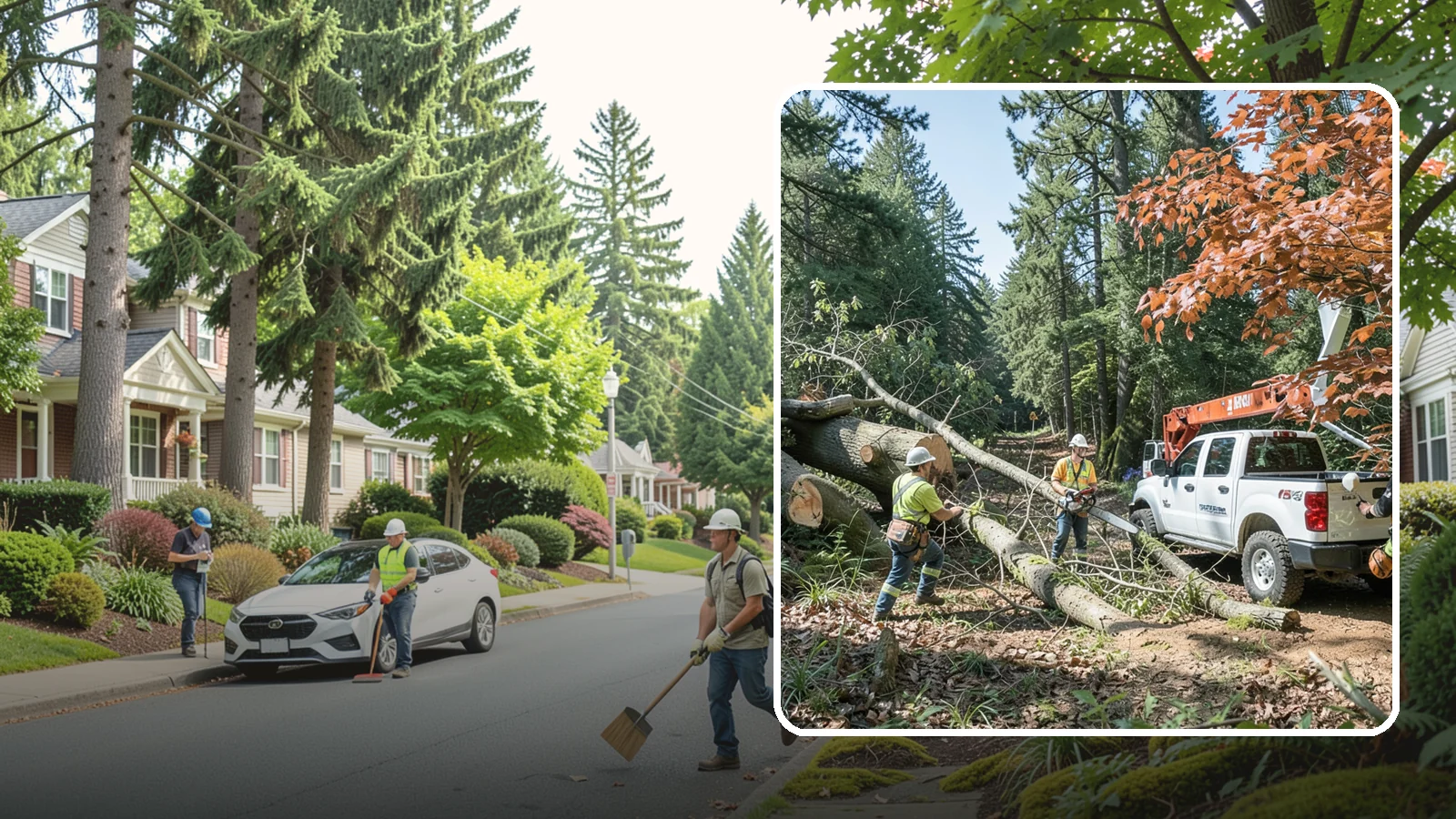 Fallen tree removal in Beaux Arts Village, King County, WA - The cleanup and removal of trees that have already fallen.
